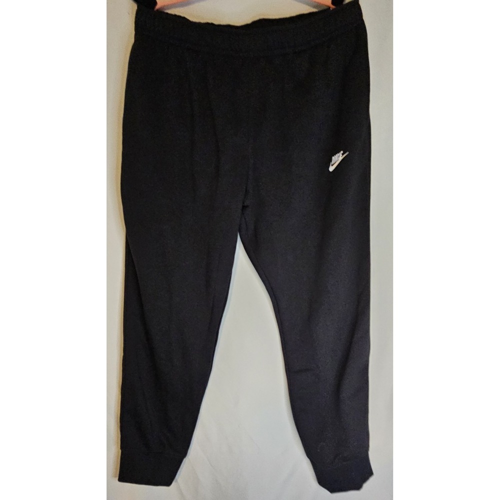 NWT Men's Nike Sports Fleece Joggers Taper Leg Regular Length 2XL Black